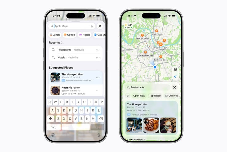 Рекламные объявления Apple Business в Apple Maps