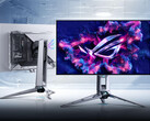 Монитор Asus ROG Swift OLED PG27AQWP-W имеет полупрозрачный дизайн, в отличие от многих аналогичных мониторов. (Источник изображения: Asus)