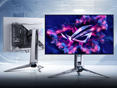 Монитор Asus ROG Swift OLED PG27AQWP-W имеет полупрозрачный дизайн, в отличие от многих аналогичных мониторов. (Источник изображения: Asus)