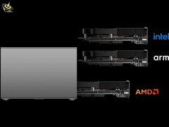 NAS ME Pro может работать с материнскими платами на базе Intel, AMD и ARM. На фото: модульная конструкция системы. (Источник изображения: Beelink - отредактировано)