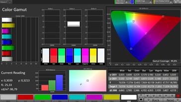 Цветовое пространство CalMAN sRGB