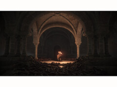 Скриншот из игры A Plague Tale: Innocence, демонстрирующий механику геймплея и графику. (Источник изображения: Steam)