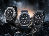 Часы Casio G-Shock моделей GWR-B3000-1A, GWR-B3000-2A и GWR-B3000-8A (слева направо)