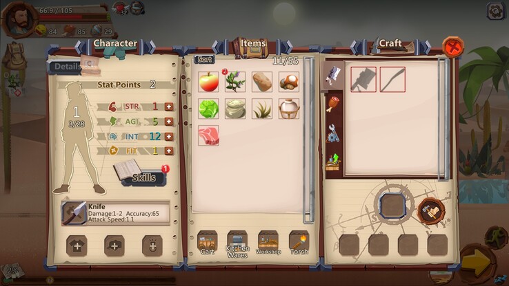 Изображение, показывающее инвентарь в игре Home Behind. (Источник изображения: Steam)