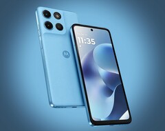 Moto G17 доступен в трех цветах, включая светло-голубой.