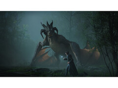 Скриншот из PC-версии игры Hogwarts Legacy, демонстрирующий окружение и дизайн врагов. (Источник изображения: Steam)