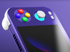 Anbernic RG476H в цветовом варианте, вдохновленном Gamecube. (Источник изображения: Anbernic)