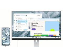 Режим рабочего стола Google работает независимо от того, что смартфон Pixel показывает на экране. (Источник изображения: Google)