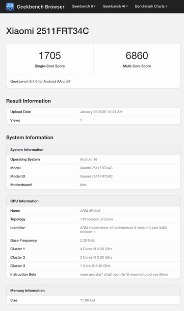 (Источник изображения: Geekbench)