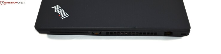 Правая сторона: считыватель смарт-карт, USB 3.0 Type-A, RJ45 Ethernet, слот замка Kensington