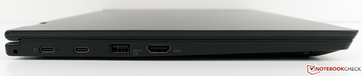 Левая сторона: 2 x USB 3.1 Gen1 Type-C, USB 3.1 Type-A, HDMI 1.4b