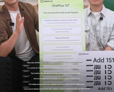 Скриншот с презентации OnePlus 15T в прямом эфире (машинный перевод)