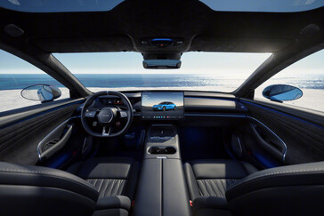 Xiaomi SU7 (2026) в новом цвете Capri Blue: электрический спортивный седан получил нечто большее, чем просто незначительный фейслифтинг. (Источник изображения: Xiaomi)