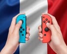 Контроллеры Switch Joy-Con показаны с французским флагом