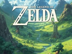 Изображён баннер к игре «The Legend of Zelda»