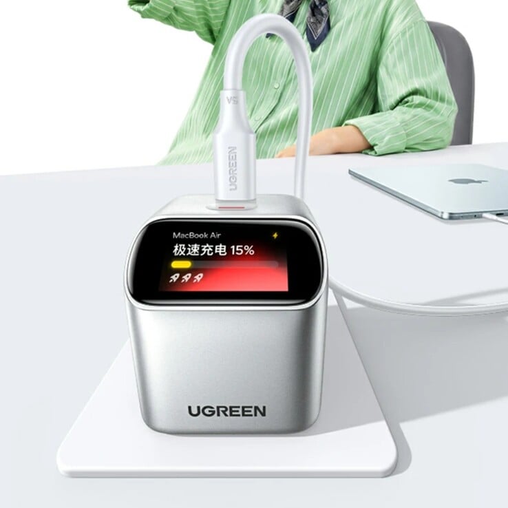 Зарядное устройство Ugreen X740 45W GaN может определить Ваш iPhone или MacBook Air