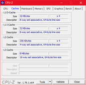 CPU-Z caches