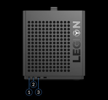 Спереди: микрофонный вход 3.5 мм, аудиовыход 3.5 мм (под наушники), 2x USB 3.0