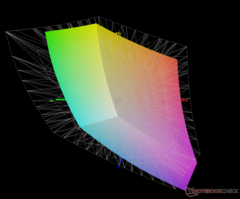 Охват Adobe RGB - 67%