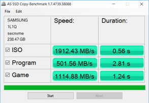 AS SSD копирование