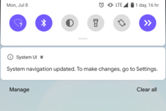 Android Q покажет это уведомление, если вы попробуете использовать сторонний лаунчер. (Изображение: u/Charizarlslie)