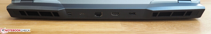 Задняя сторона: mini-DisplayPort, USB-C 3.1 Gen 2, Ethernet, HDMI 2.0, разъем питания