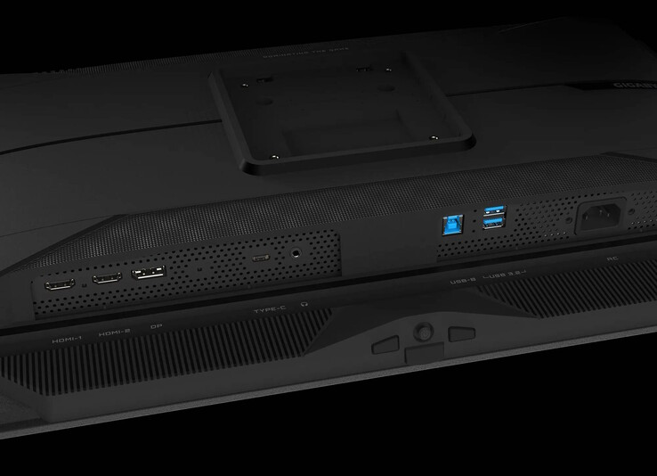 Новый OLED-монитор с разрешением 1440p предлагает USB-концентратор, но возможности USB PD очень ограничены (Источник изображения: Gigabyte)