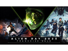 Рекламное изображение Alien Day 2025 в Steam, на котором изображены обложки игр Alien Isolation, Aliens Dark Descent и Alien Rogue Incursion. (Источник изображения: Steam)