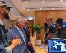 Tim Cook с королём Charles III в штаб-квартире Apple в Battersea Power Station