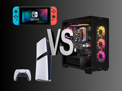 График игры на ПК против консолей (Источник изображения: Nintendo of America, Sony PlayStation, Corsair Gaming с правками)