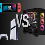 График игры на ПК против консолей (Источник изображения: Nintendo of America, Sony PlayStation, Corsair Gaming с правками)