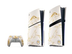 Золотое издание Ghost of Yotei Limited Edition DualSense, PS5 Slim и PS5 Pro. (Источник изображения: PlayStation)