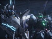 Скриншот Mecha Break показывает мехи, готовые к бою