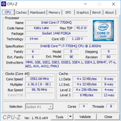 CPU-Z процессор