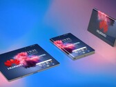 Первые рендеры нового смартфона со складным экраном от Huawei уже появились в Сети (Изображение: 4pda)