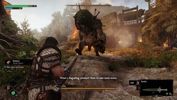 На картинке: Скриншот игрового процесса из игры Blades of Fire.