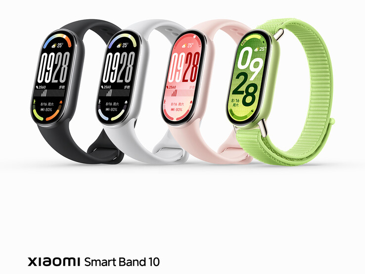 Варианты расцветки Smart Band 10 (Источник изображения: Xiaomi)