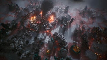 Изображение, демонстрирующее окружающую среду в игре Frostpunk 2.