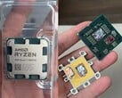 Фотографии поврежденного процессора AMD Ryzen 7 7800X3D с снятой крышкой