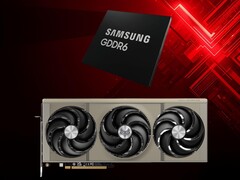 Графический процессор Sapphire Radeon RX 9070 с памятью GDDR6 (Источник изображения: Sapphire, Samsung с правками)