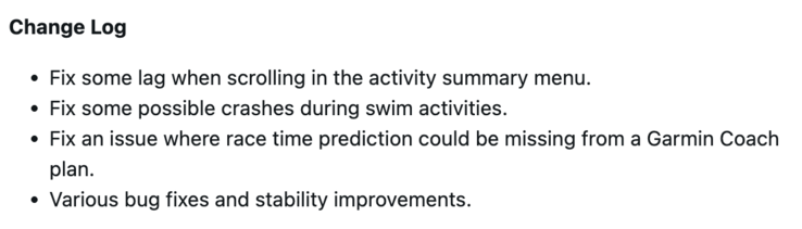 Программное обеспечение Garmin Forerunner 255 версии 27.09. (Источник изображения: Garmin)