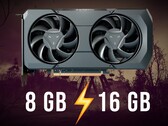 16 ГБ RX 7600 XT превзошла 8 ГБ RX 7600 во многих современных играх. (Источник изображения: AMD, Steam, отредактировано)