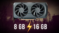 16 ГБ RX 7600 XT превзошла 8 ГБ RX 7600 во многих современных играх. (Источник изображения: AMD, Steam, отредактировано)