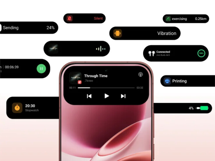 Vivo V70 работает под управлением операционной системы OriginOS 6.