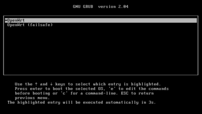 Загрузочный USB-накопитель OpenWRT - живая система доступна, но программа установки не включена