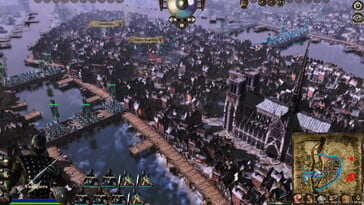 Изображение, на котором изображён город в игре «Medieval Kingdom Wars».
