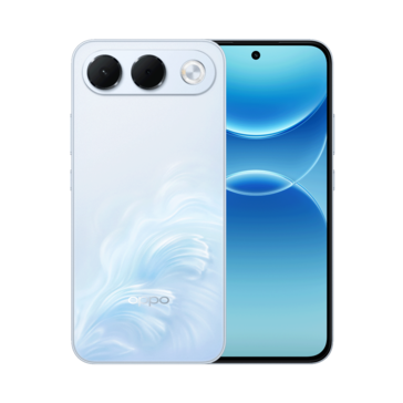 Oppo A7 Pro в цвете «Surfing Blue».