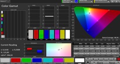 CalMAN: sRGB colour space – Натуральный