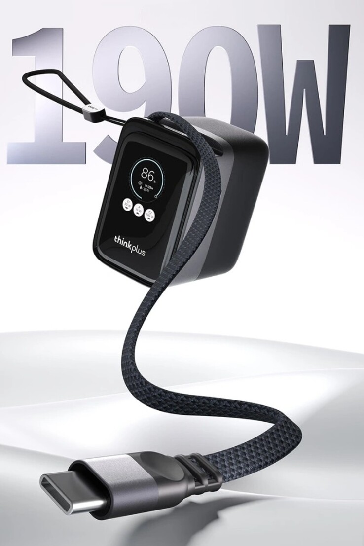 Lenovo ThinkPlus Retractable Cable Высокомощный портативный банк питания 190W 20K