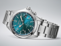 Модель Seiko Prospex Alpinist (номер модели SPB507, на фото) имеет синий циферблат. Две другие модели имеют черный и зеленый циферблат. (Источник изображения: Seiko)